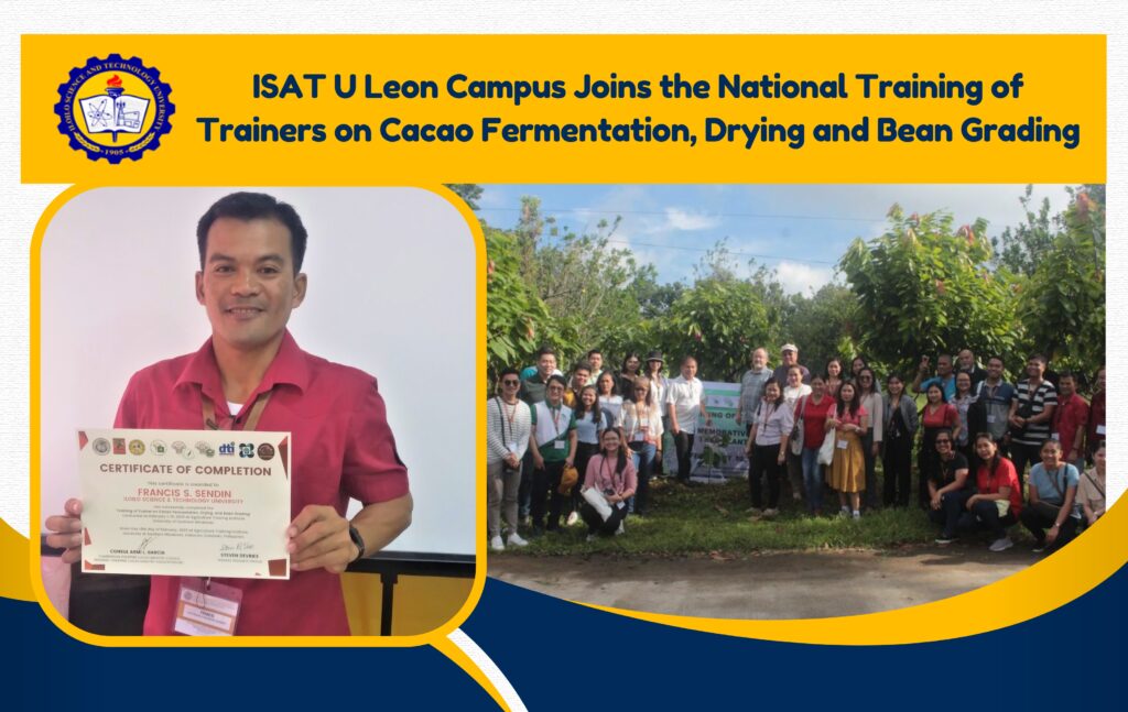 Mr. Sendin joins the National Training of Trainers (TOT) on Cacao Fermentation, Drying and Bean Grading