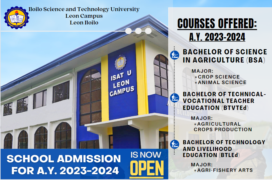 Online Application for Incoming First Year College Students for A.Y.  2023-2024 is NOW OPEN