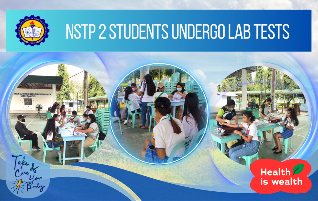 NSTP 2 students undergo lab tests