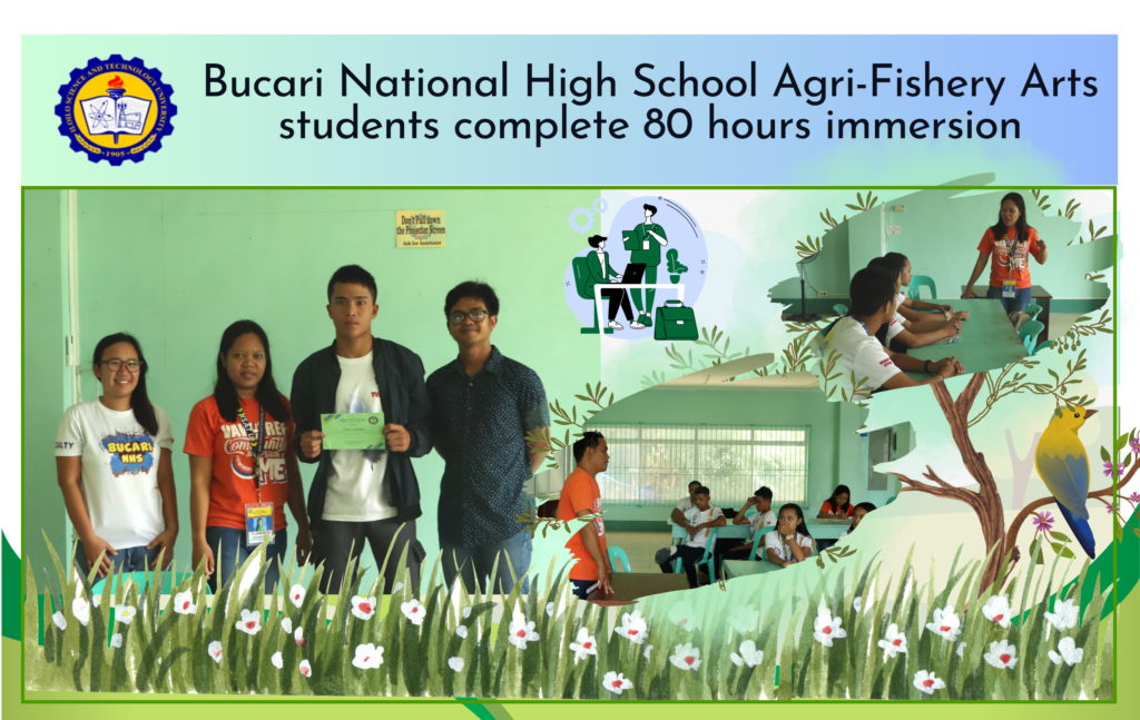 Bucari National High School Agri-Fishery Arts students complete 80 hours immersion