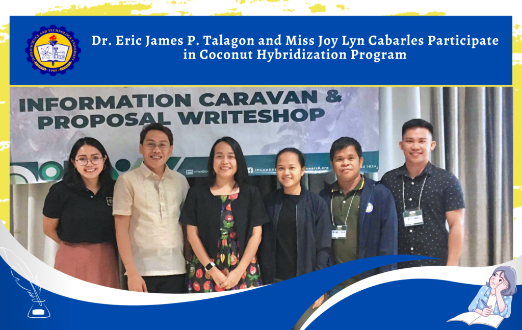 Dr. Eric James P. Talagon and Miss Joy Lyn Cabarles Participate in Coconut Hybridization Program