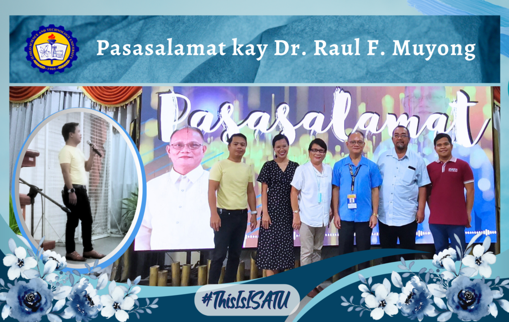 Pasasalamat kay Dr. Raul F. Muyong