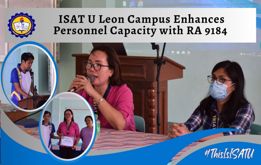 ISAT U Leon Campus Enhances  Personnel Capacity with RA 9184