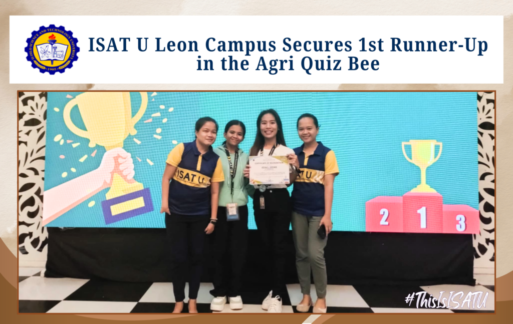 ISAT U Leon Campus Secures 1st Runner-Up in the Agri Quiz Bee