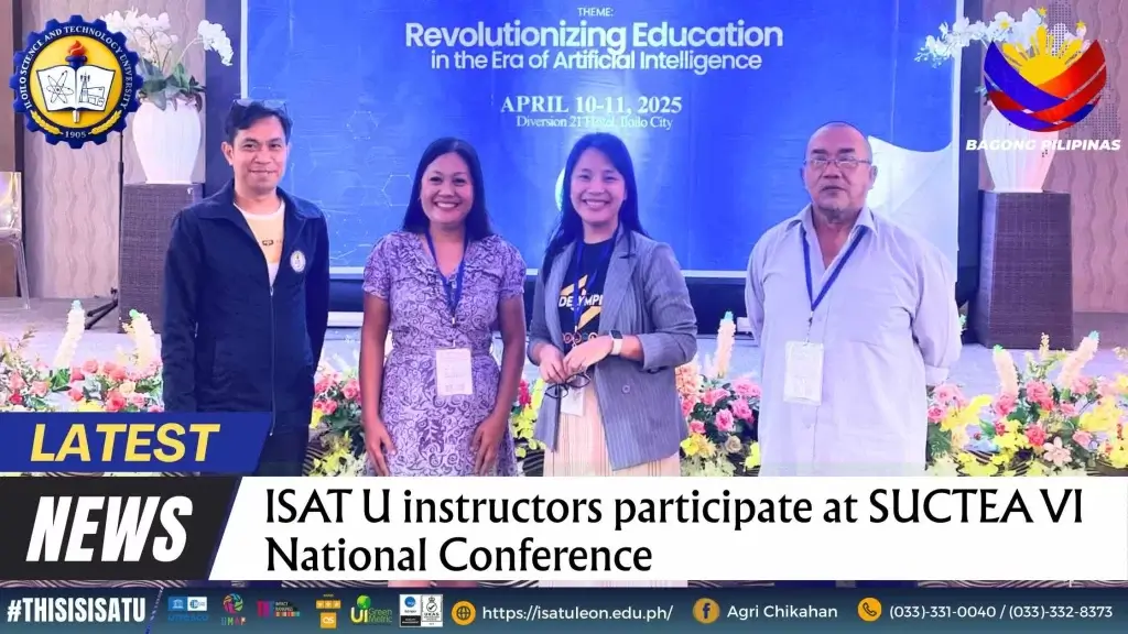 ISAT U instructors participate at SUCTEA VI National Conference ISAT U instructors participate at SUCTEA VI National Conference
