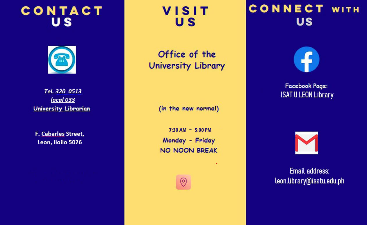 Ispat Library ISAT U Leon Library – Iloilo Science and Technology University- Leon Campus