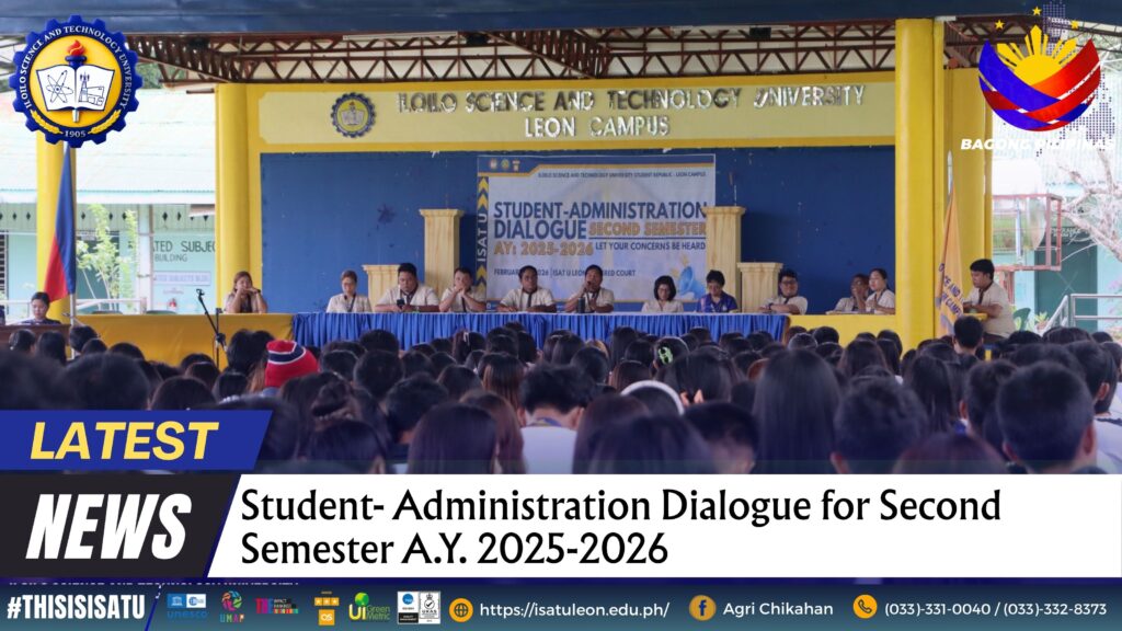 Student- Administration Dialogue for Second Semester A.Y. 2025-2026