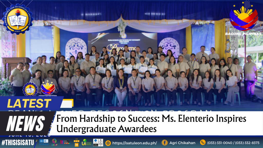 From Hardship to Success: Ms. Elenterio Inspires Undergraduate Awardees