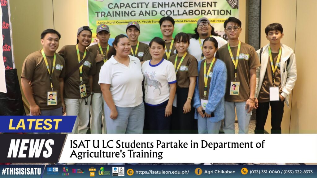 ISAT U LC Students Partake in Department of Agriculture’s Training